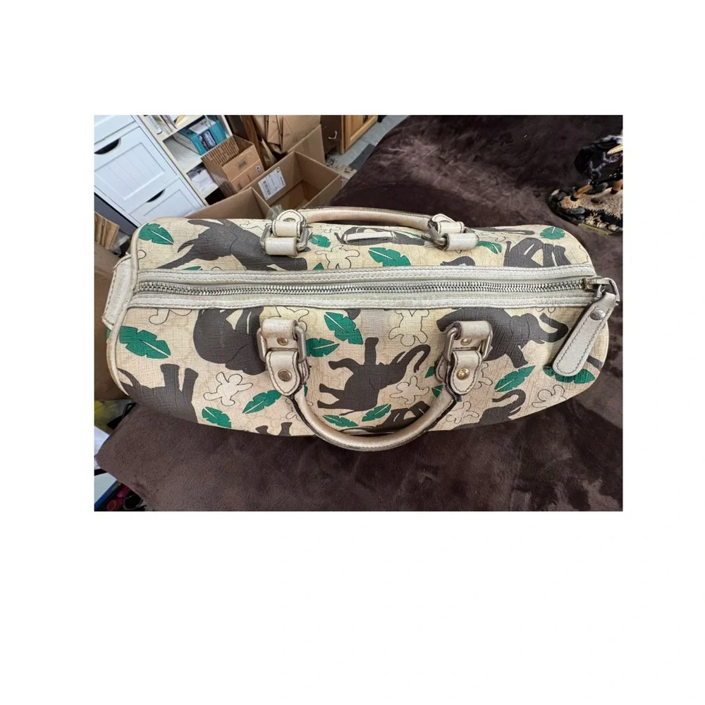Very Rare Gucci Joy Elephant Print Boston Handbag - Picture 9 of 14